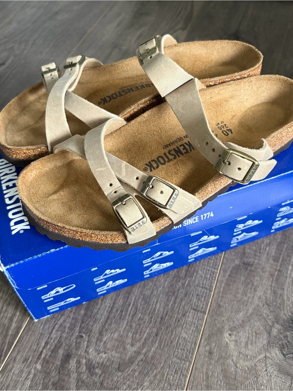 NEW IN BOX Size 40 Birkenstock Franca - Tabacco Brown, Oiled Leather